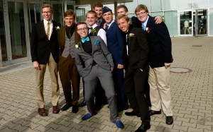 Timmy with his small group of senior boys.