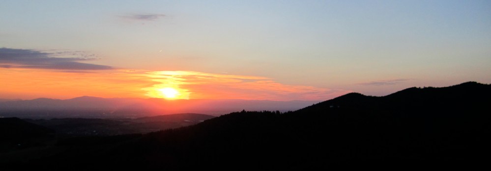 Sunset from Ruine Sausenburg.