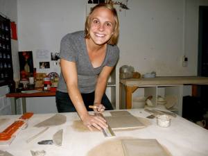 Making a butter dish! Photo: Donna Dahlstrom