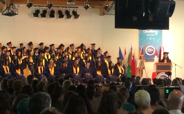 Our valedictorian speaks to BFA's Class of 2015.