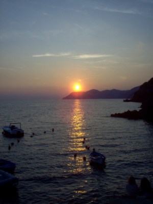 Sunset over the Mediterranean, Spring 2006