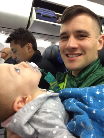 Luci's first plane ride!