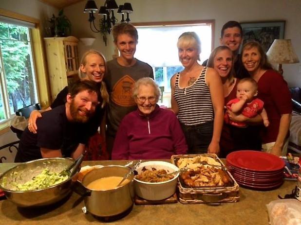 This is my family, sharing Thanksgiving in June on our last night in Washington. I miss them already.